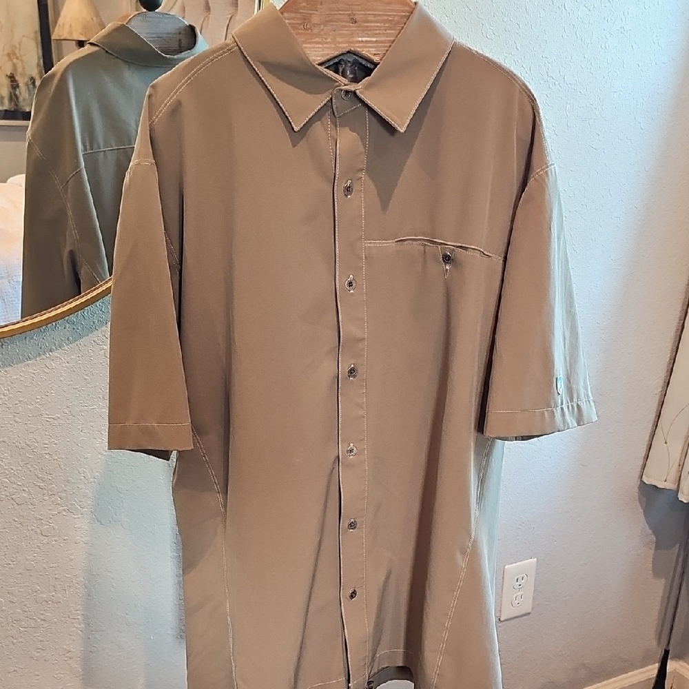 Kuhl Men's Tan Short Sleeve Shirt